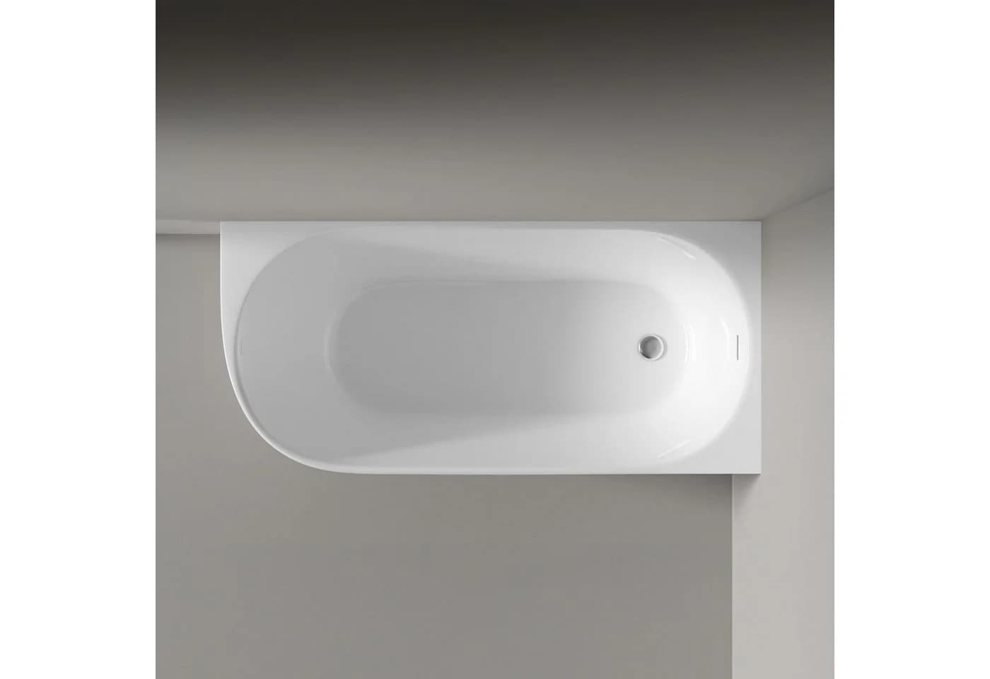 Bernstein Badewanne NORA CORNER Weiß glänzend Eckbadewanne rechts - Bild 3