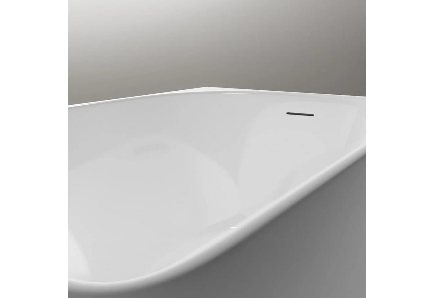 Bernstein Badewanne NORA CORNER Weiß glänzend Eckbadewanne rechts - Bild 4