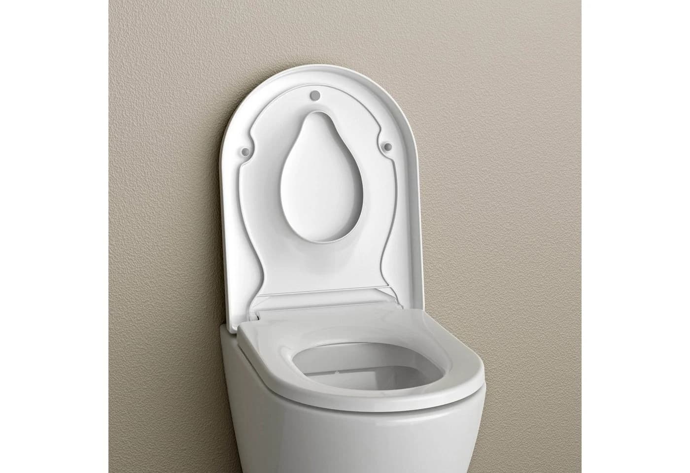 WC-Sitz in D-Form mit Soft-Close und abnehmbarem Kinder-Sitz - Bild 3