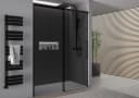 Bernstein Duschwand DX906 FLEX ESG Grauglas Schwarz Matt Soft-Close Bild 2