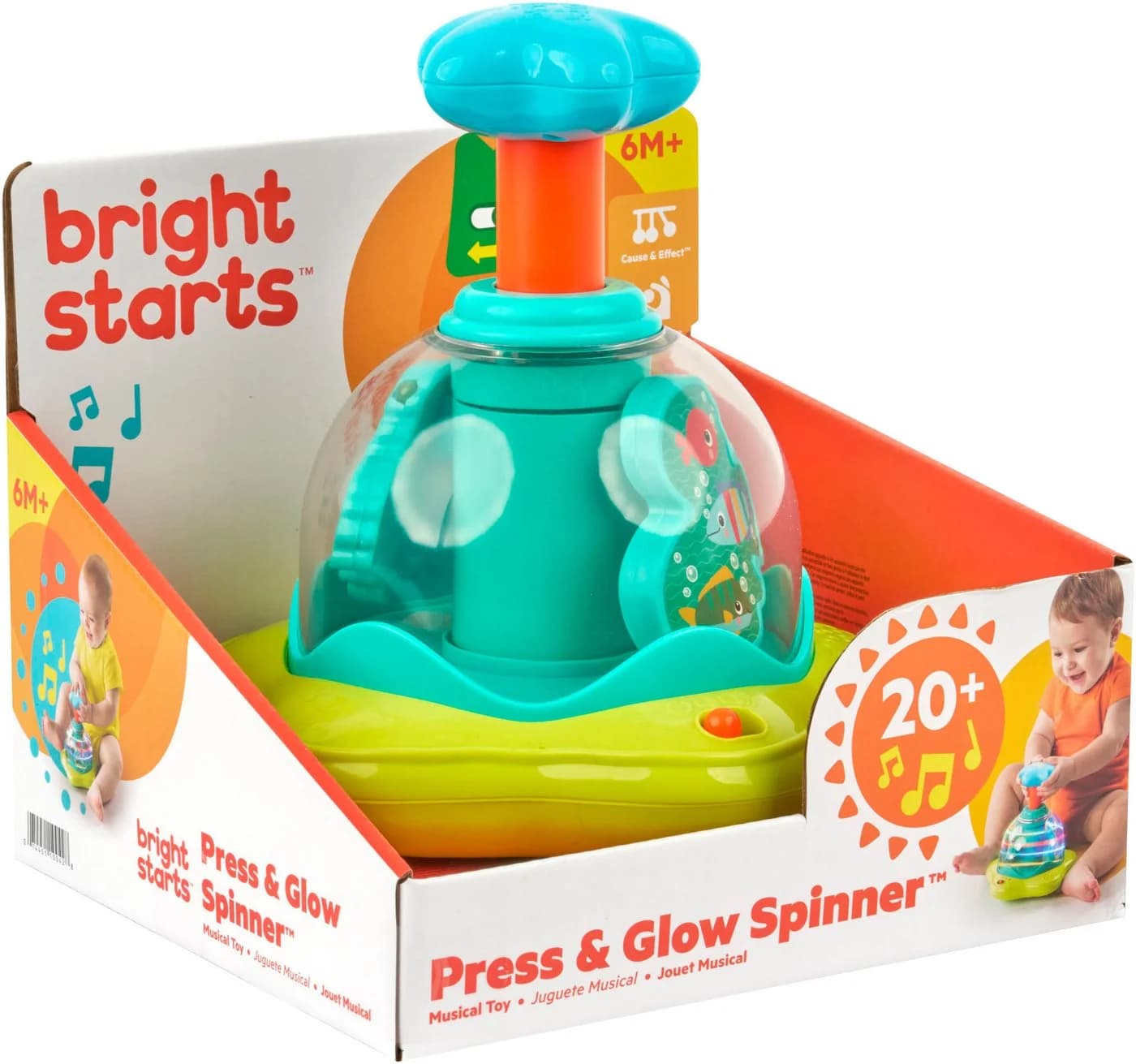 Bright Starts Kreisel Press & Glow Spinner™, mit Licht und Sound - Bild 3