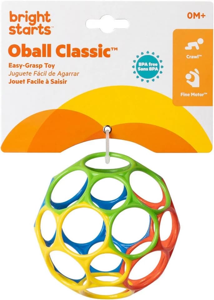 Bright Starts Oball Classic™ Greifspielzeug Rot/Blau/Grün/Gelb - Bild 2