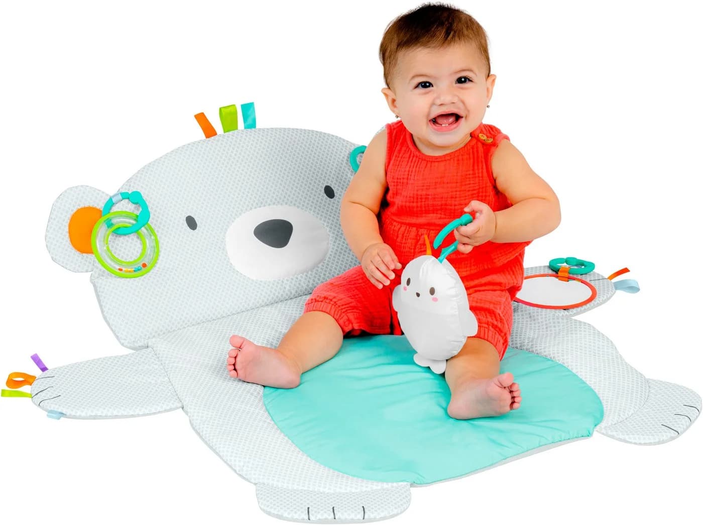 Bright Starts Greifspielzeug Tummy Time Prop & Play Grau - Bild 4