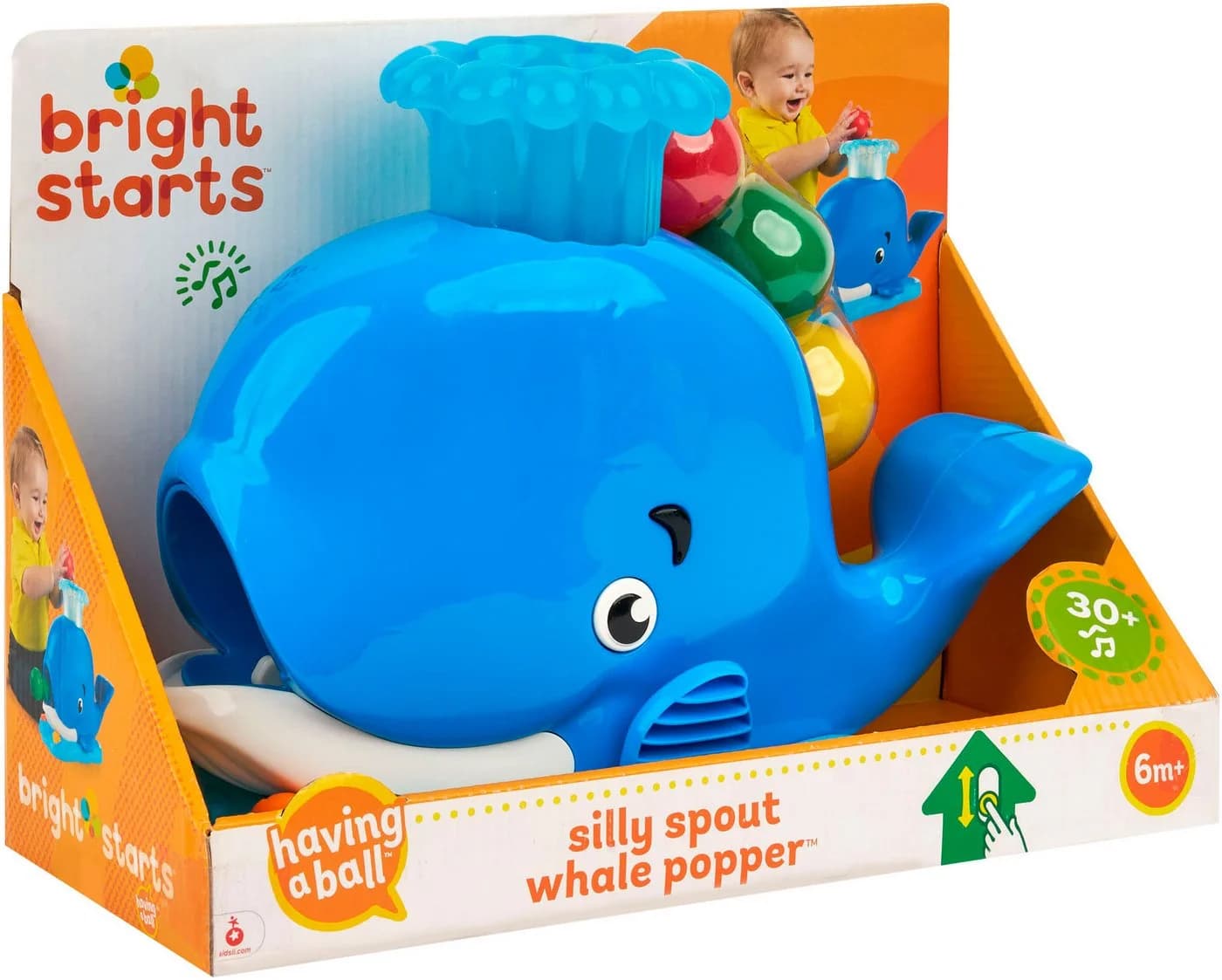 Bright Starts Silly Spout Whale Popper™ Lernspielzeug Blau - Bild 4