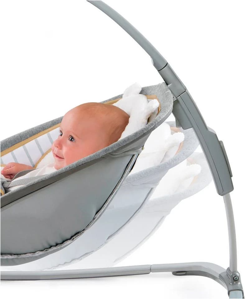 Ingenuity Babywippe Rocking Seat Bella Teddy Grau