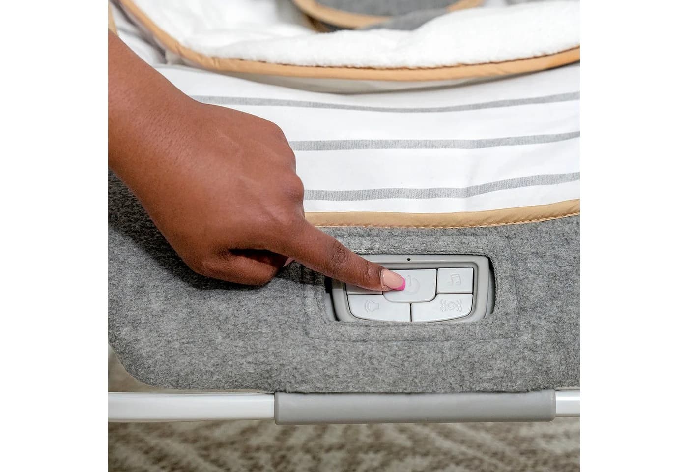 Ingenuity Babywippe Rocking Seat Bella Teddy Grau - Bild 3