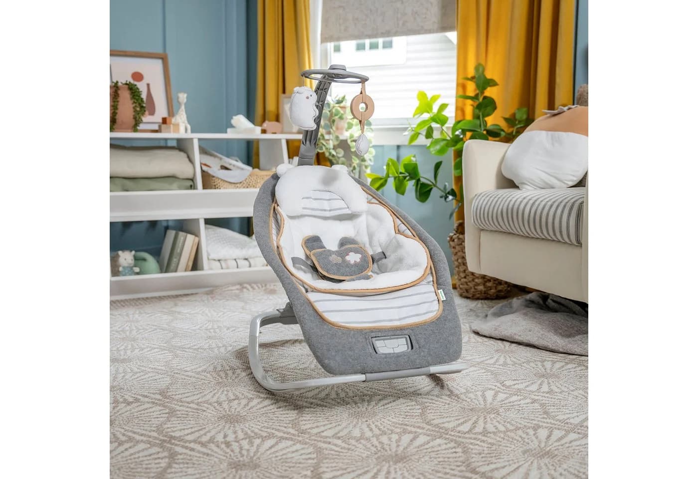 Ingenuity Babywippe Rocking Seat Bella Teddy Grau - Bild 4