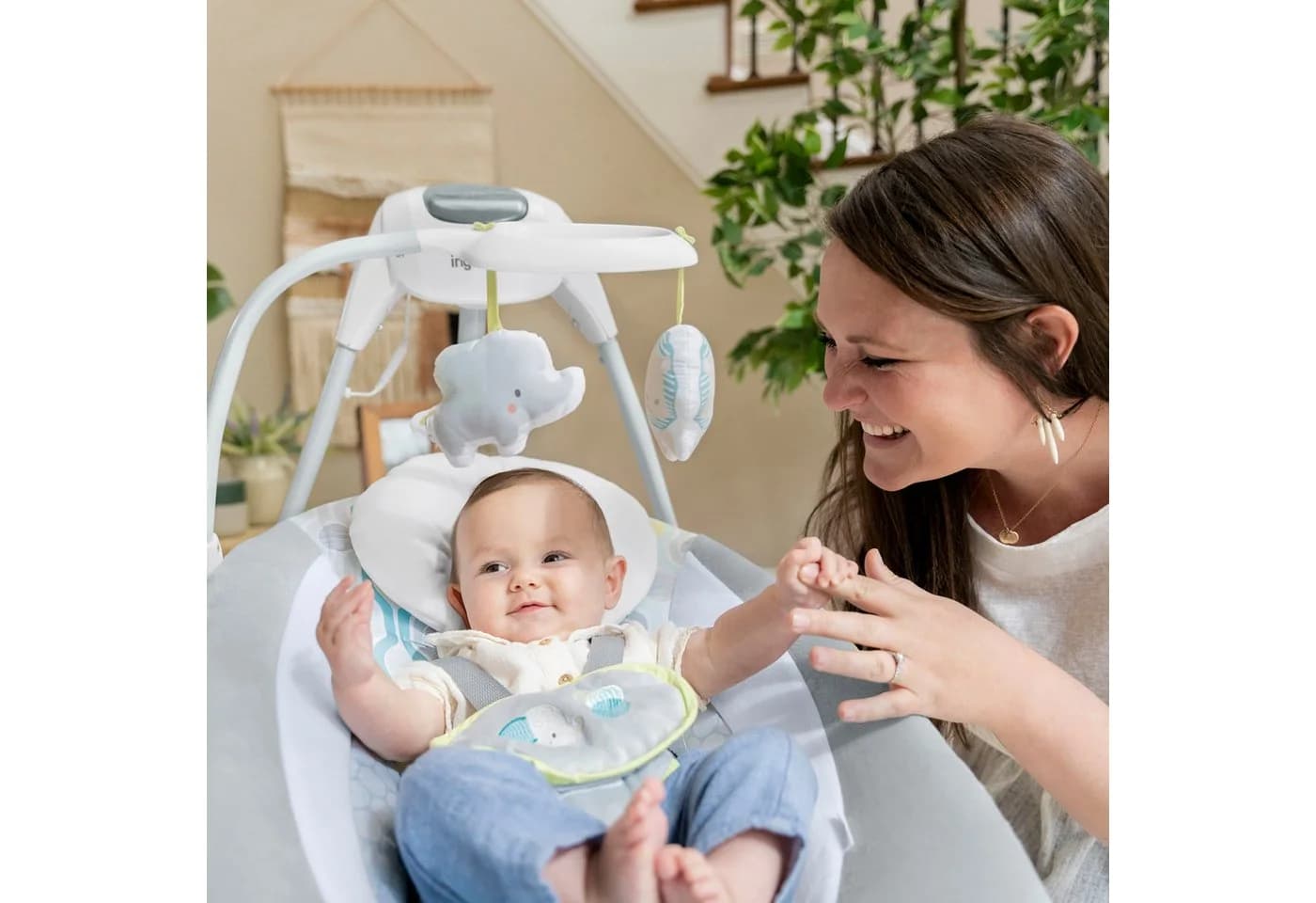 Ingenuity Babywippe SimpleComfort Compact Soothing Swing Everston - Bild 5