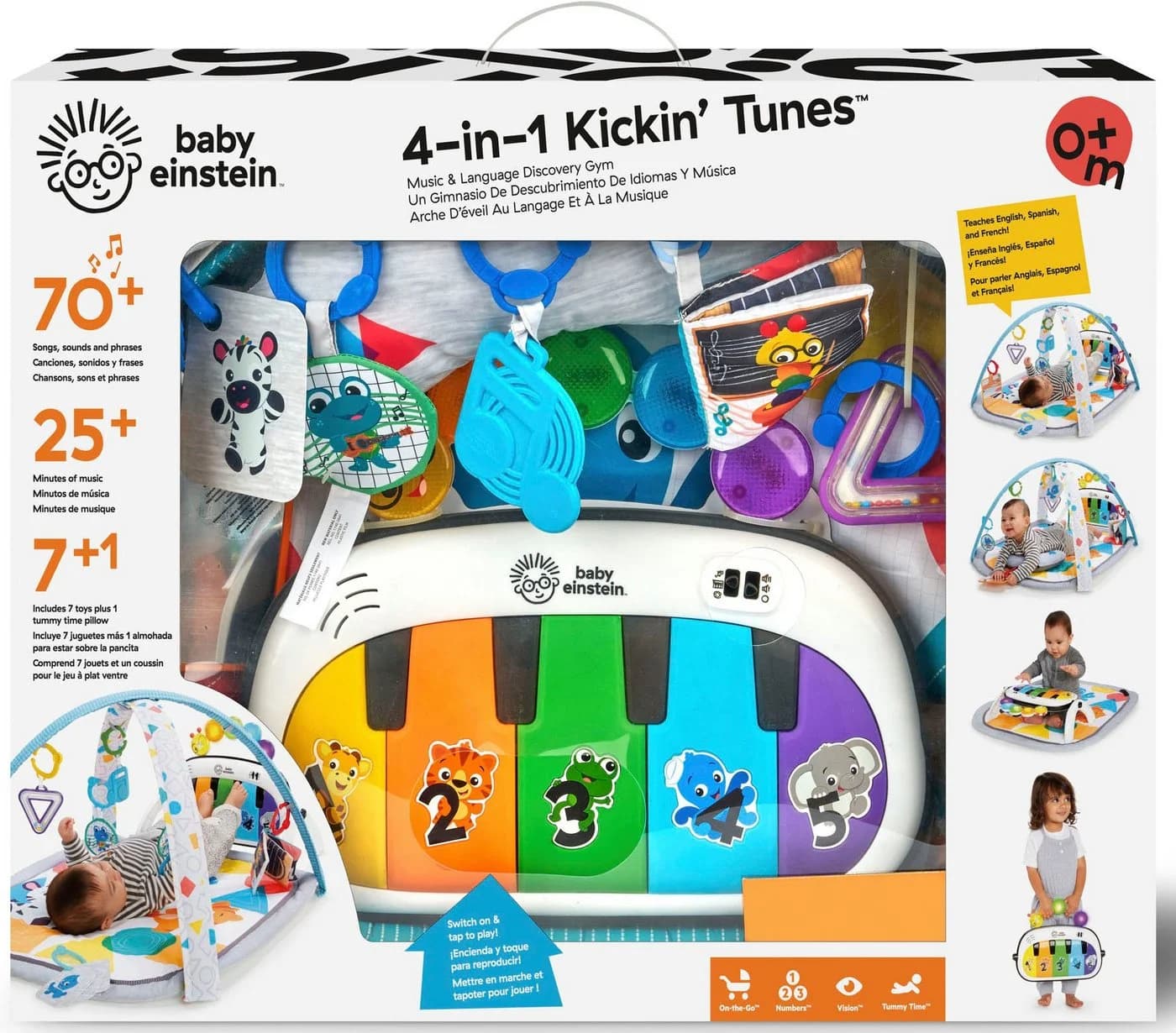 Baby Einstein Spielbogen 4in1 Spieldecke Kickin' Tunes mit Sound