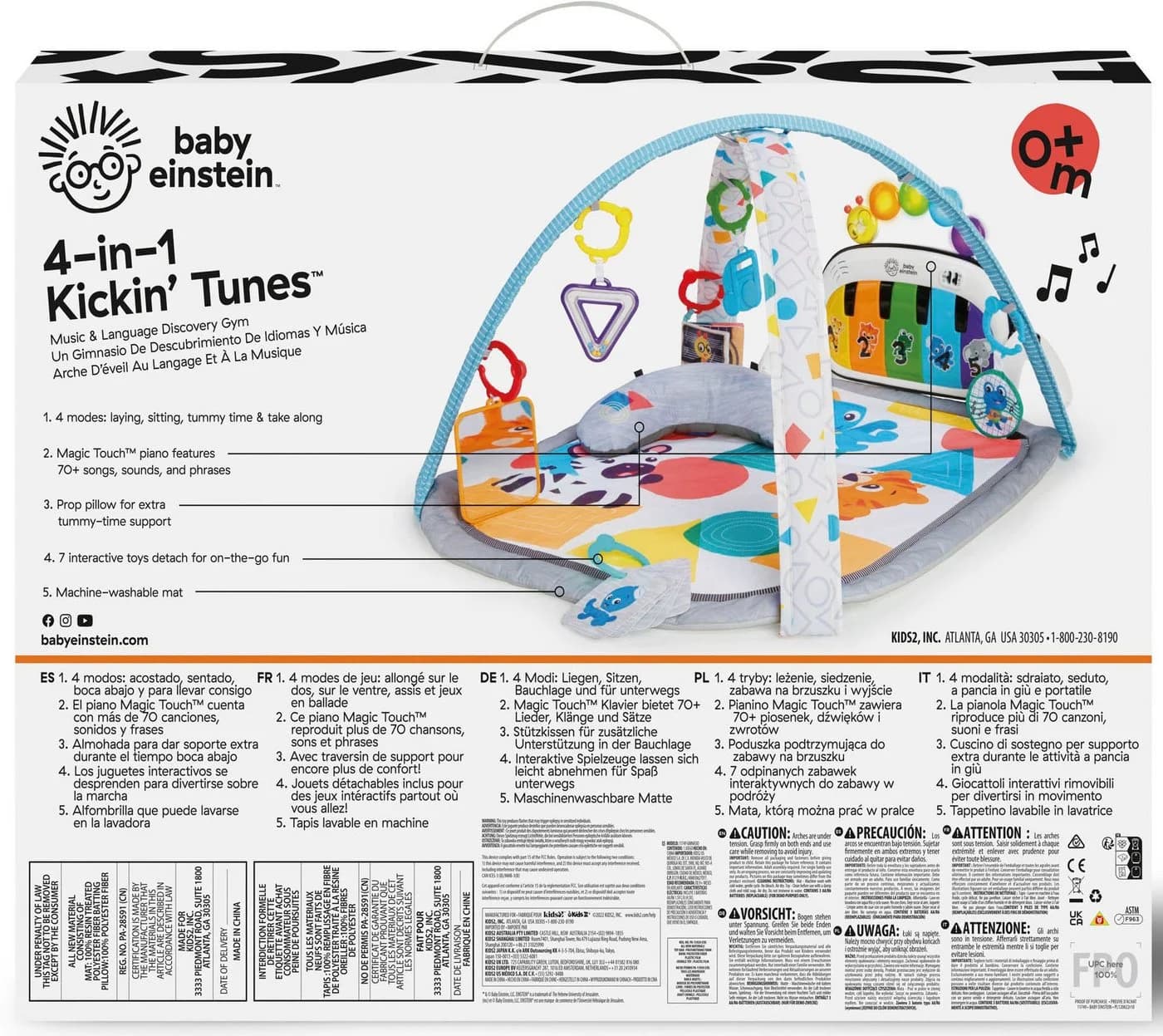 Baby Einstein Spielbogen 4in1 Spieldecke Kickin' Tunes mit Sound - Bild 4