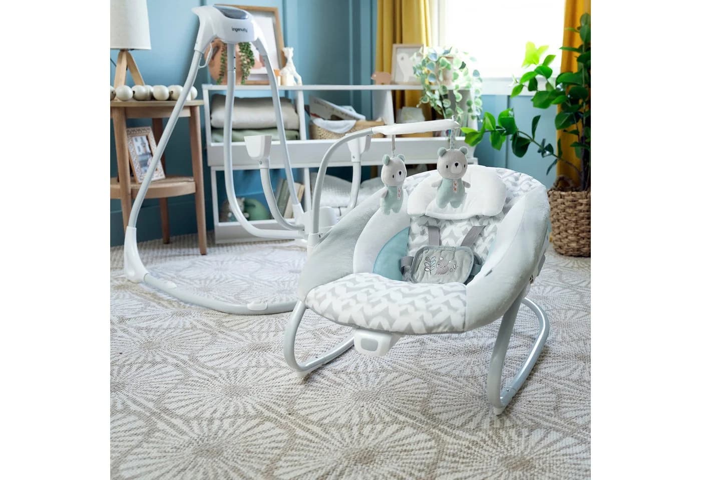 Ingenuity Babywippe SimpleComfort Compact Soothing Swing & Rocker - Raylan, mit Sound-Effekt - Bild 3