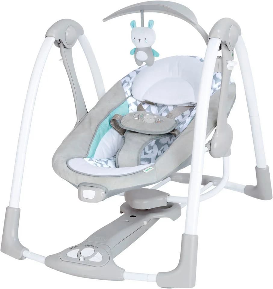 Ingenuity Babyschaukel ConvertMe Swing-2-Seat Portable Swing - Raylan, mit automatischer Schaukelfunktion und Sound-Effekt - Bild 2