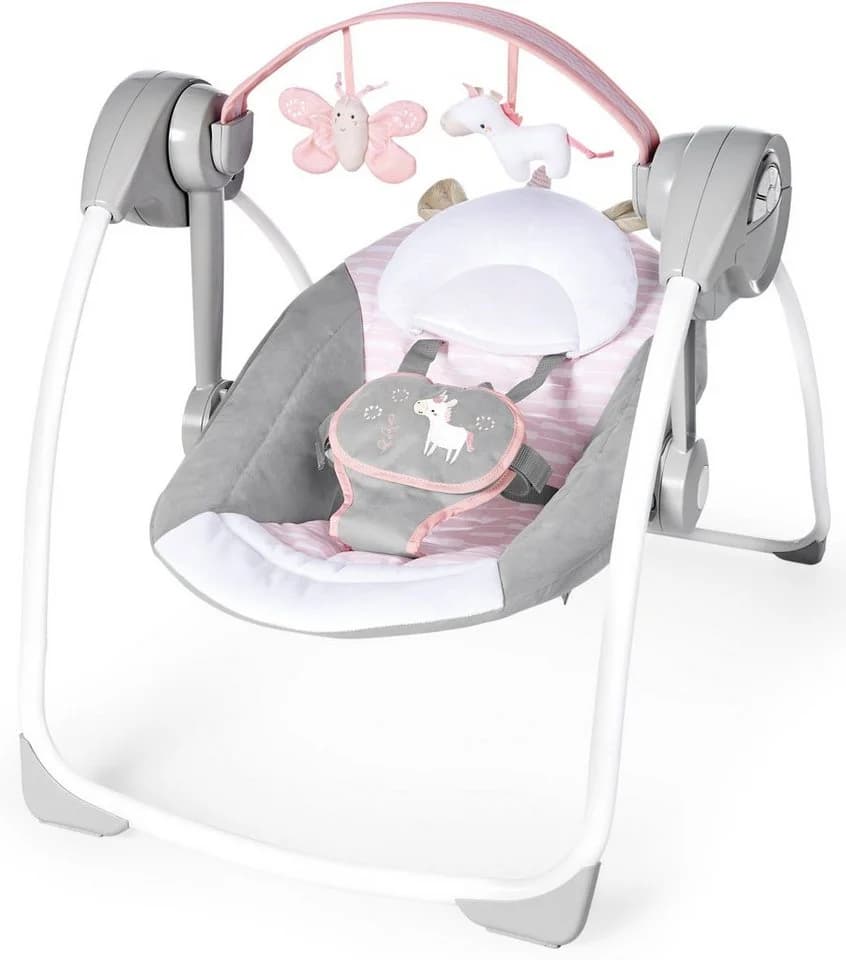 Ingenuity Babyschaukel Comfort 2 Go Flora Unicorn Rosa - Bild 2