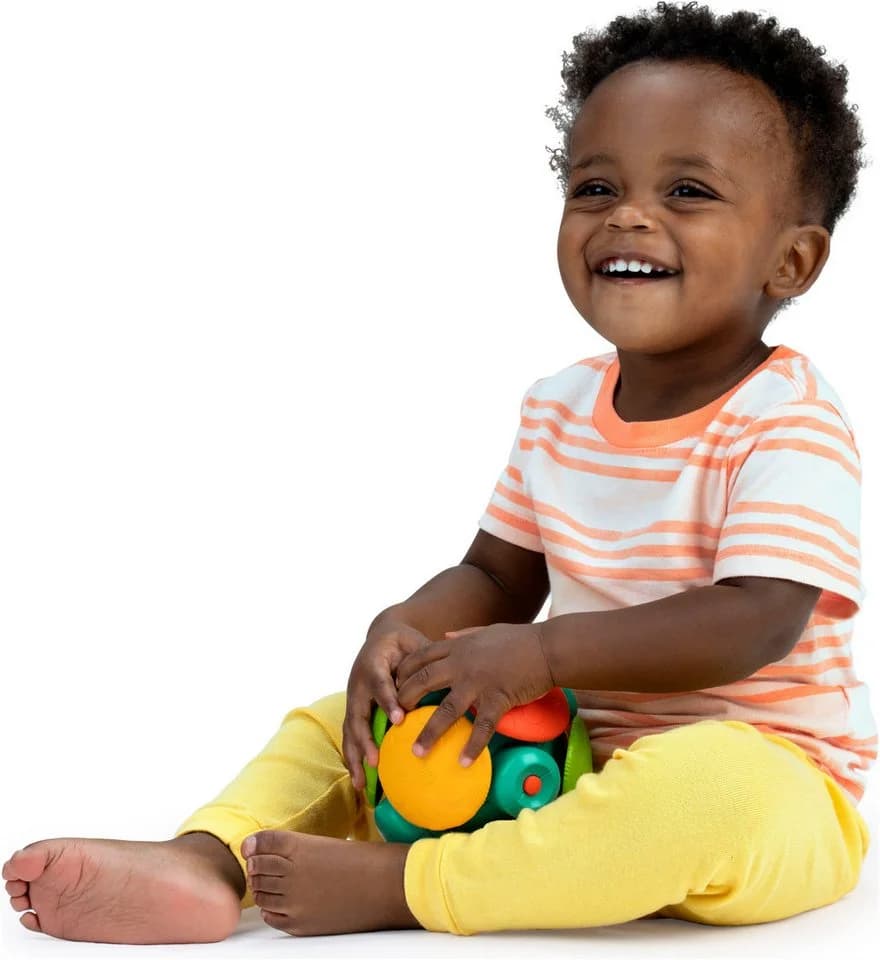 Bright Starts Greifspielzeug Wobble Bobble™ Crawl & Chase Ball Bunt - Bild 3