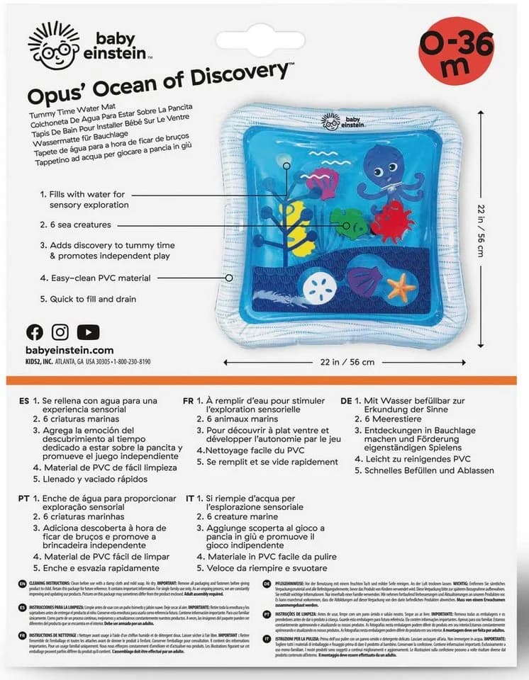 Baby Einstein Spielmatte Opus Ocean of Discovery, mit Wasser befüllbar - Bild 5