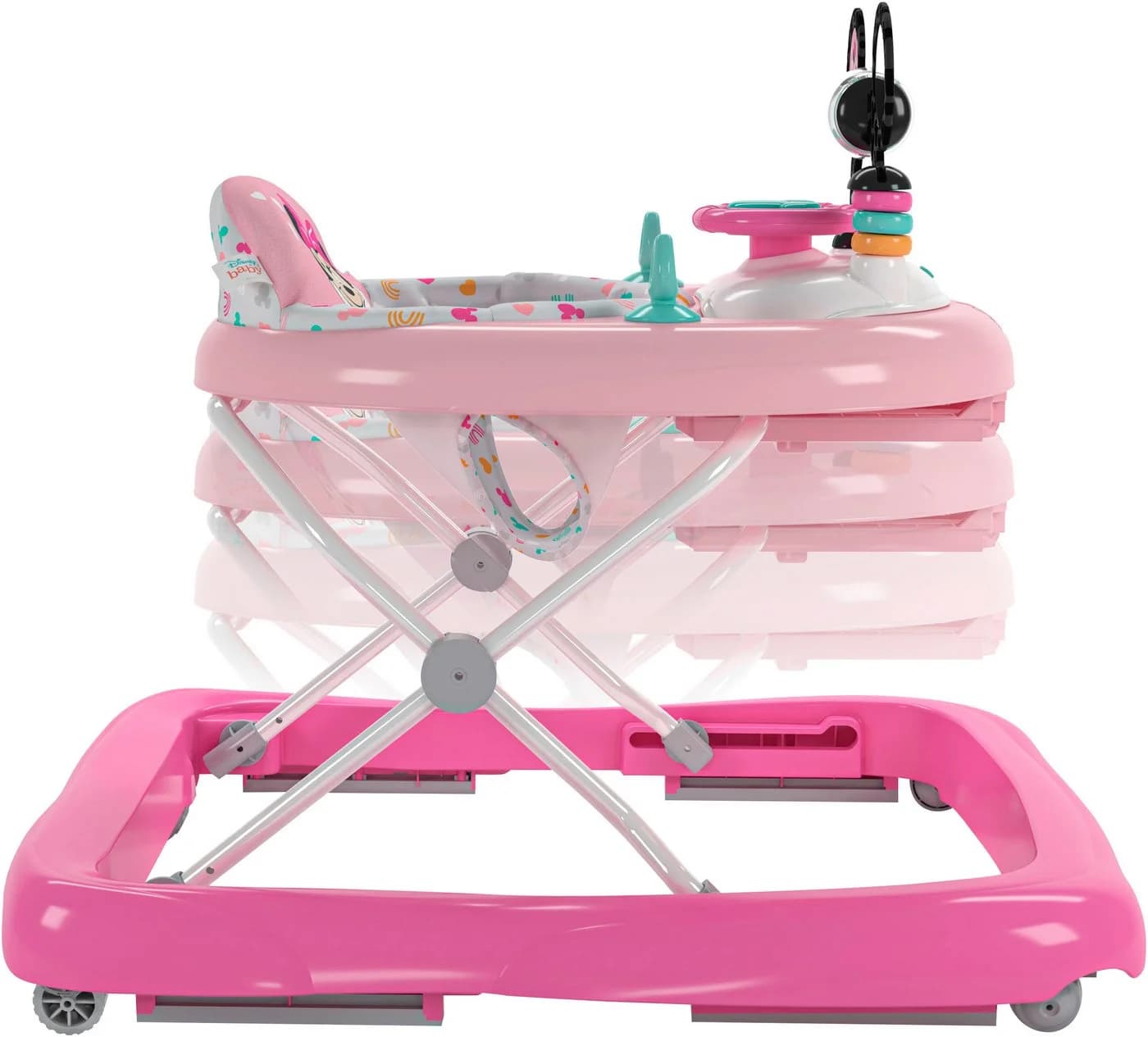 Bright Starts Lauflernhilfe MINNIE MOUSE Tiny Trek™ Walker 2-in-1 Rosa/Grau - Bild 5