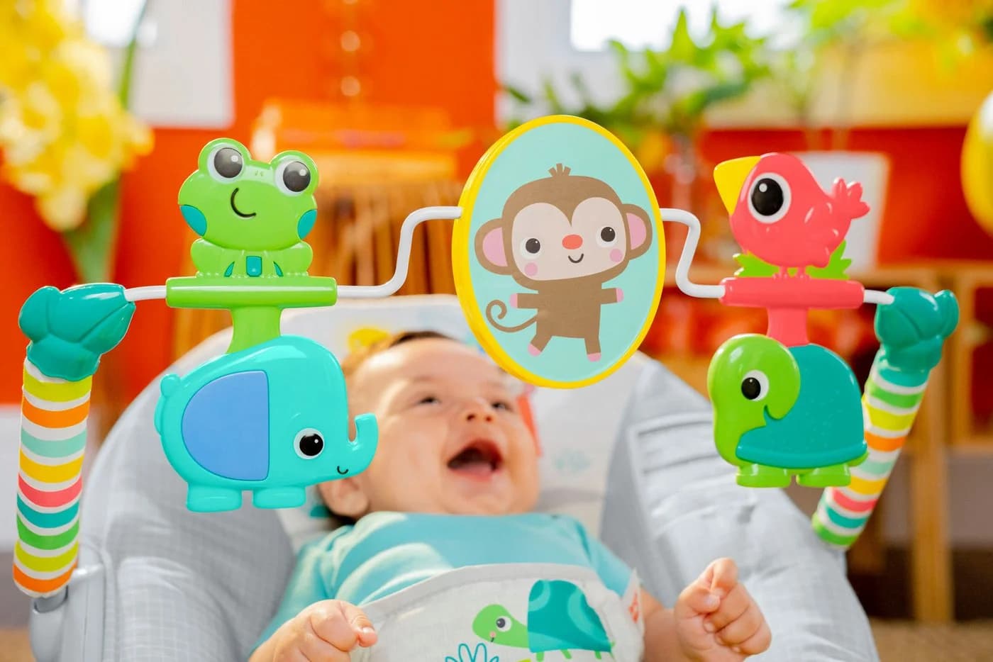 Bright Starts Babywippe Playful Paradise™ Vibrating Bouncer mit Sound-Effekt - Bild 5