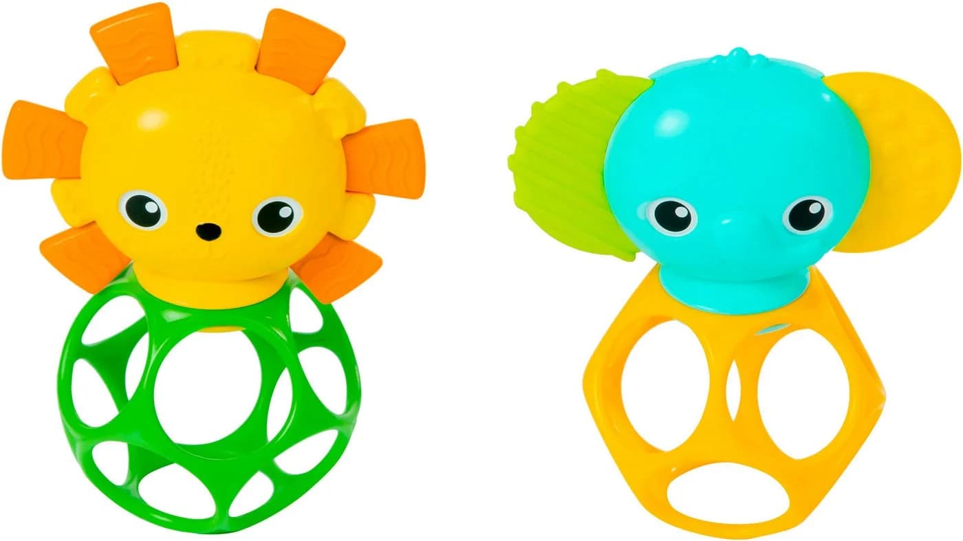 Bright Starts Greifspielzeug Soother Pals Easy-Grasp Teether Toys Bunt - Bild 2