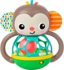 Bright Starts Grab & Giggle Monkey™ Multi-Sensory Toy Bunt Bild 2