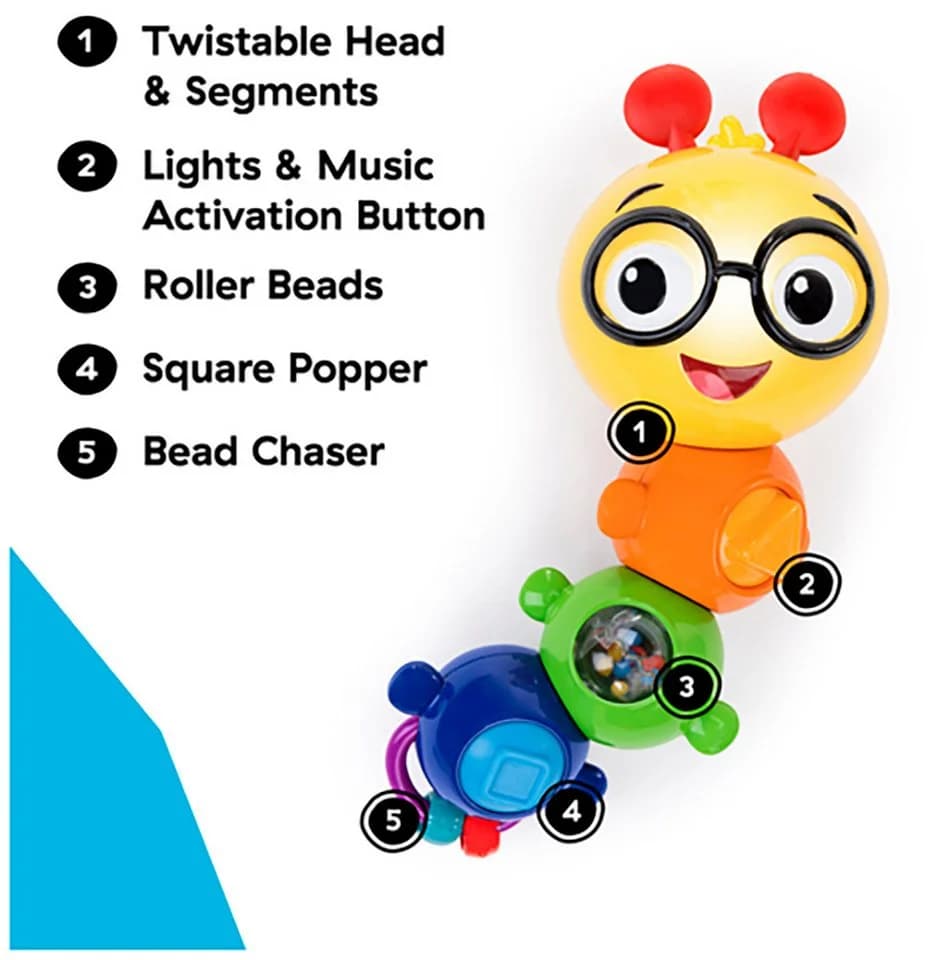 Baby Einstein Twist-a-Pal Cal Sensorik-Spielzeug mit Sound und Lichtern - Bild 5