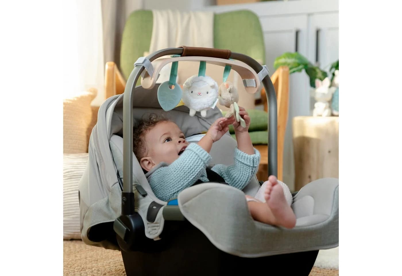 Ingenuity Kinderwagenkette Wonder & Wood Carrier Toybar Bunt