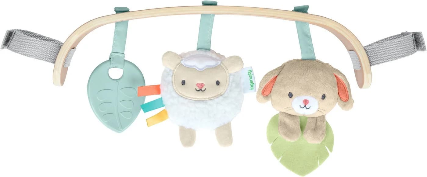 Ingenuity Kinderwagenkette Wonder & Wood Carrier Toybar Bunt - Bild 2