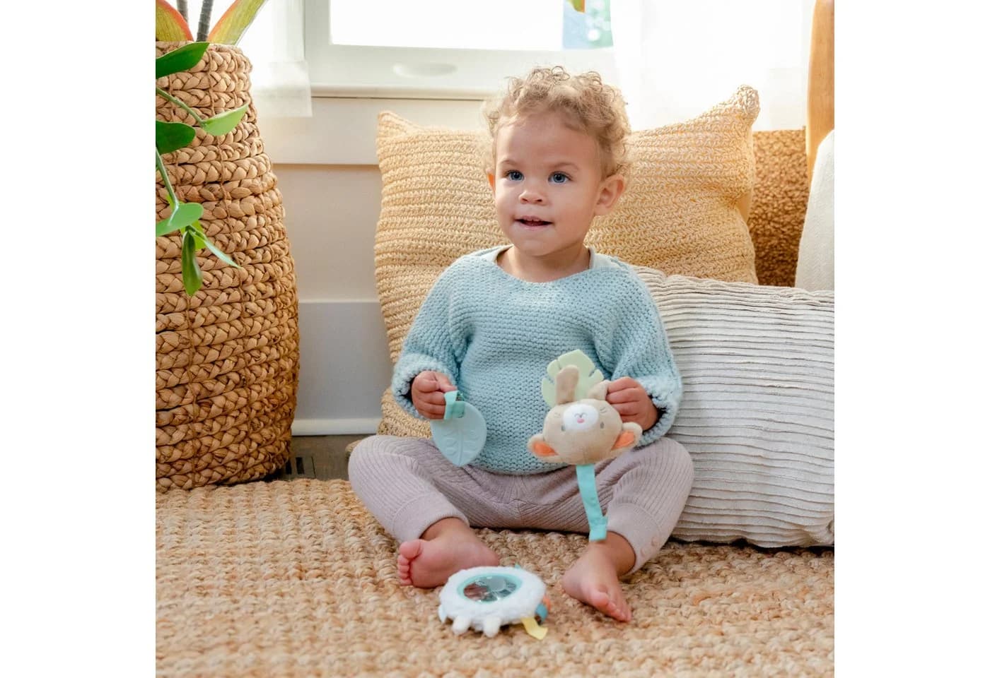 Ingenuity Kinderwagenkette Wonder & Wood Carrier Toybar Bunt - Bild 5