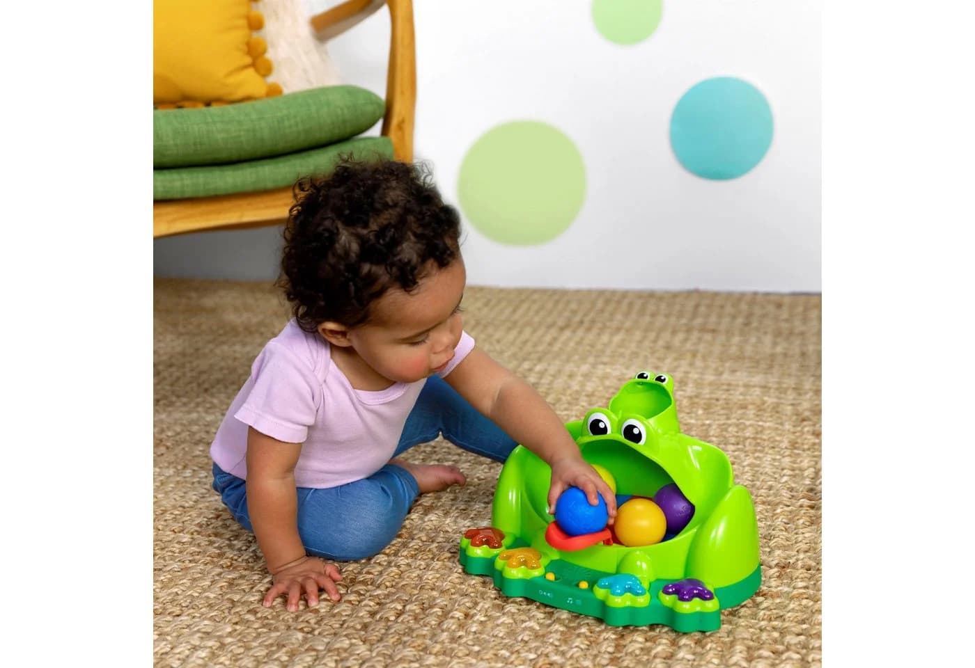 Bright Starts Lernspielzeug Poppin' Ball Frog mit Licht und Sound - Bild 3