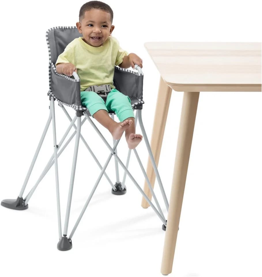 Hochstuhl INGENUITY Pop N Dine Portable High Chair Grau - Bild 4