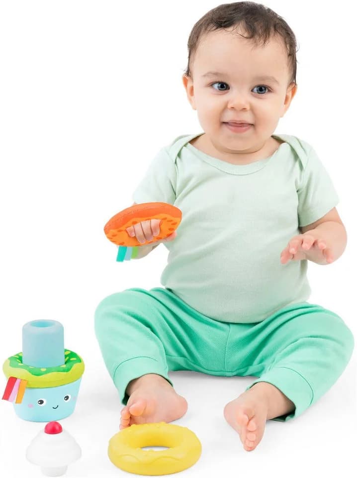 Bright Starts Stapelspielzeug Cupcake Tower Stacking Toy mit Beißring - Bild 4