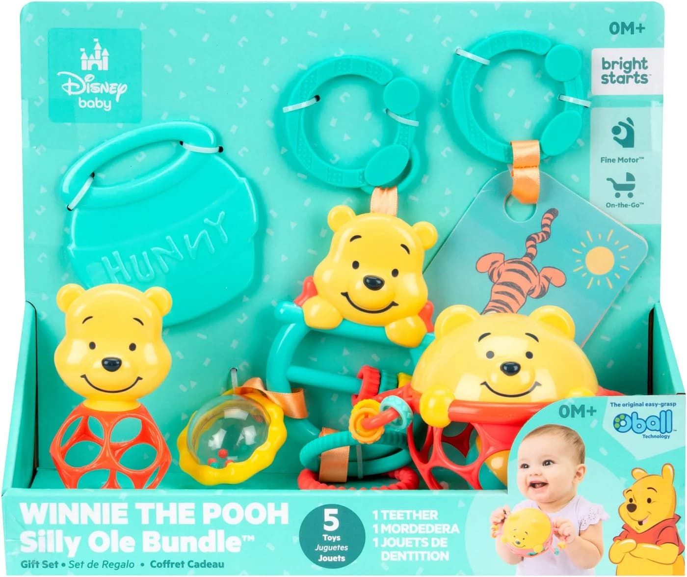 Bright Starts Greifspielzeug Winnie the Pooh Silly Ole Bundle Gift Set Bunt - Bild 2