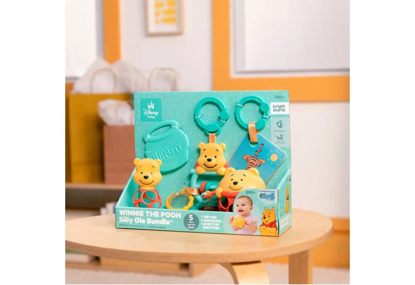 Bright Starts Greifspielzeug Winnie the Pooh Silly Ole Bundle Gift Set Bunt - Bild 3