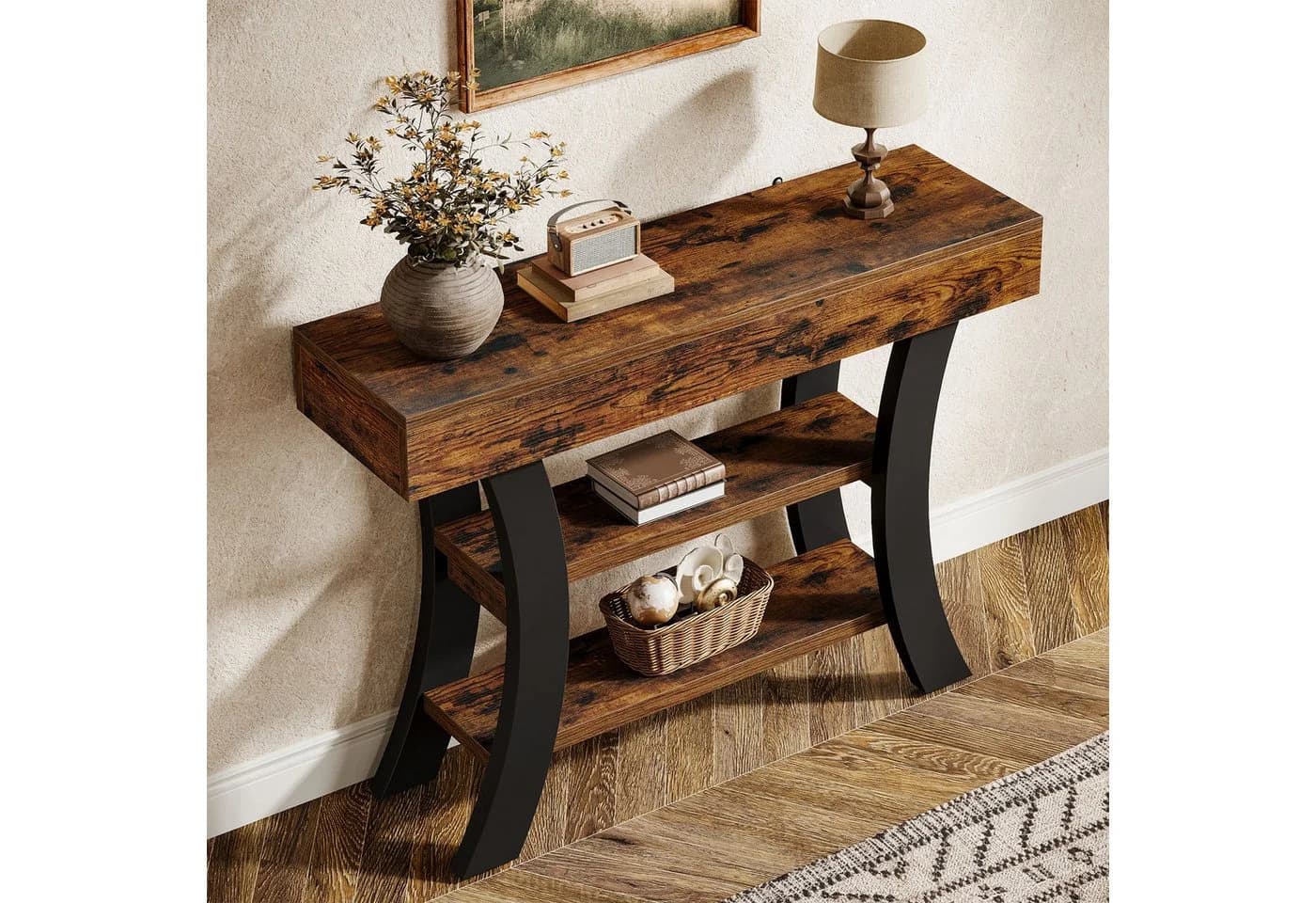 Tribesigns Konsolentisch 105cm Industrie-Chic - Bild 4