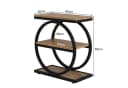 Tribesigns Beistelltisch 3-Tier Schmaler Holz Couchtisch Metallrahmen Bild 5