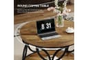 Tribesigns Couchtisch Rund 80 cm 2-stufig Metallrahmen Bild 4
