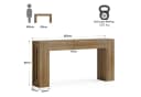 Tribesigns Konsolentisch 160 cm Braun Holzspanplatte Bild 3