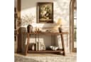 Tribesigns Konsolentisch Massivholz 160 cm Braun Bild 5