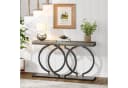 Tribesigns Konsolentisch Schmal Grau Schwarz Industrial Design Bild 5