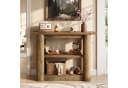 Tribesigns Konsolentisch 105cm Braunes Holz Metall Industrial Bild 1