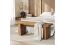 Tribesigns Schuhbank 120 cm Landhaus Stil Holz Sitzbank Bild 1