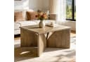 Tribesigns Couchtisch 80 cm Braun mit stabilem Gestell Bild 3