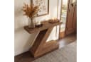 Tribesigns Konsolentisch Massivholz Rustikal Z-Design Bild 3