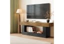 Tribesigns TV-Schrank 160 cm Braun Schwarz U-förmiger Sockel Bild 1