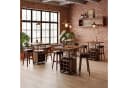 Tribesigns Bartisch 95cm quadratisch mit Weinregal und Glashalter Bild 4