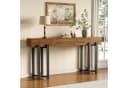 Tribesigns Konsolentisch Landhausstil Eichenoptik Metallgestell Bild 2