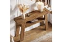 Tribesigns Konsolentisch 120 cm Massivholz Landhausstil Braun Bild 1