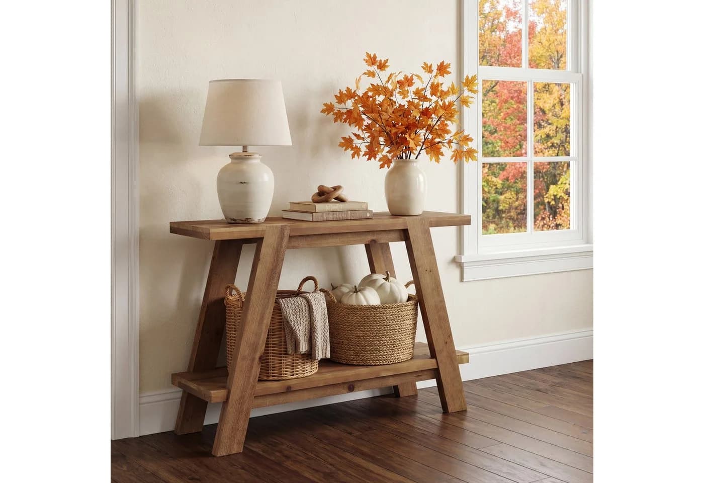 Tribesigns Konsolentisch 110cm Beistelltisch Landhausstil - Bild 2