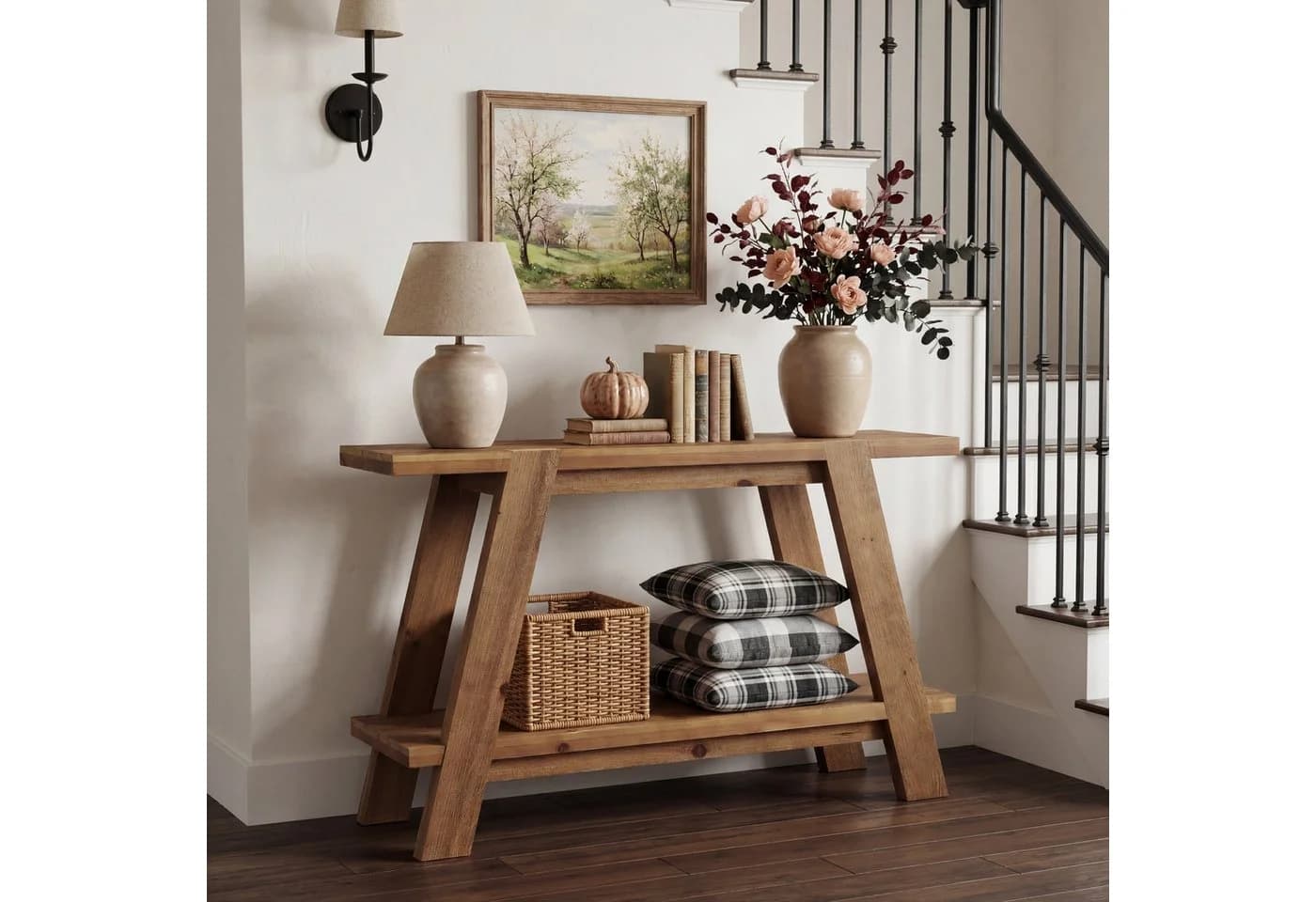 Tribesigns Konsolentisch 110cm Beistelltisch Landhausstil - Bild 5