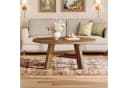 Tribesigns Couchtisch Runder 100cm Wohnzimmertisch Mit Kreuzstrebe Bild 5