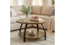 Tribesigns Couchtisch Rund 2-stufig Landhausstil Bild 1